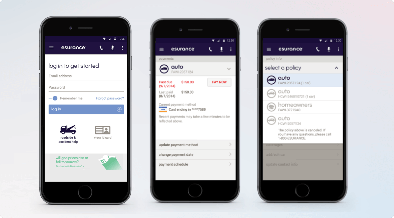 esurance car insurance app