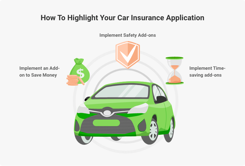 how to highlight a car insurance app